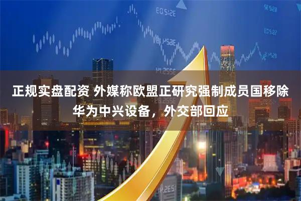 正规实盘配资 外媒称欧盟正研究强制成员国移除华为中兴设备，外交部回应